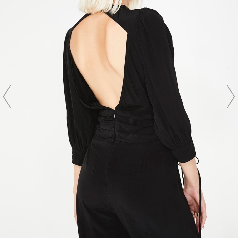For love & lemons Black Georgi jumpsuit S - Picture 4 of 8